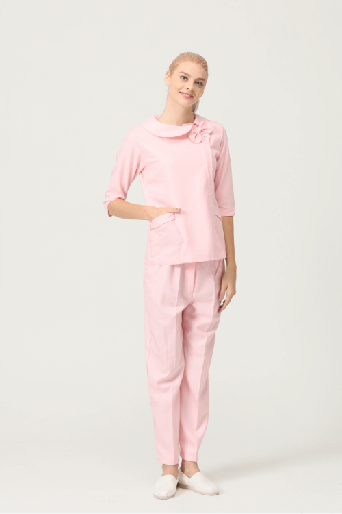 pink nursing uniform
