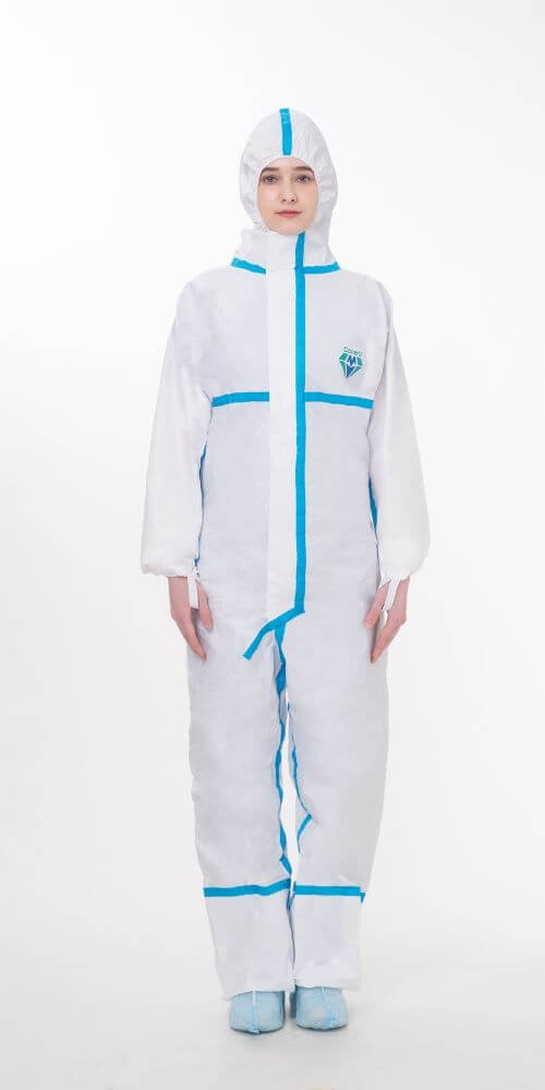 Taped Disposable coverall without Shoe cover